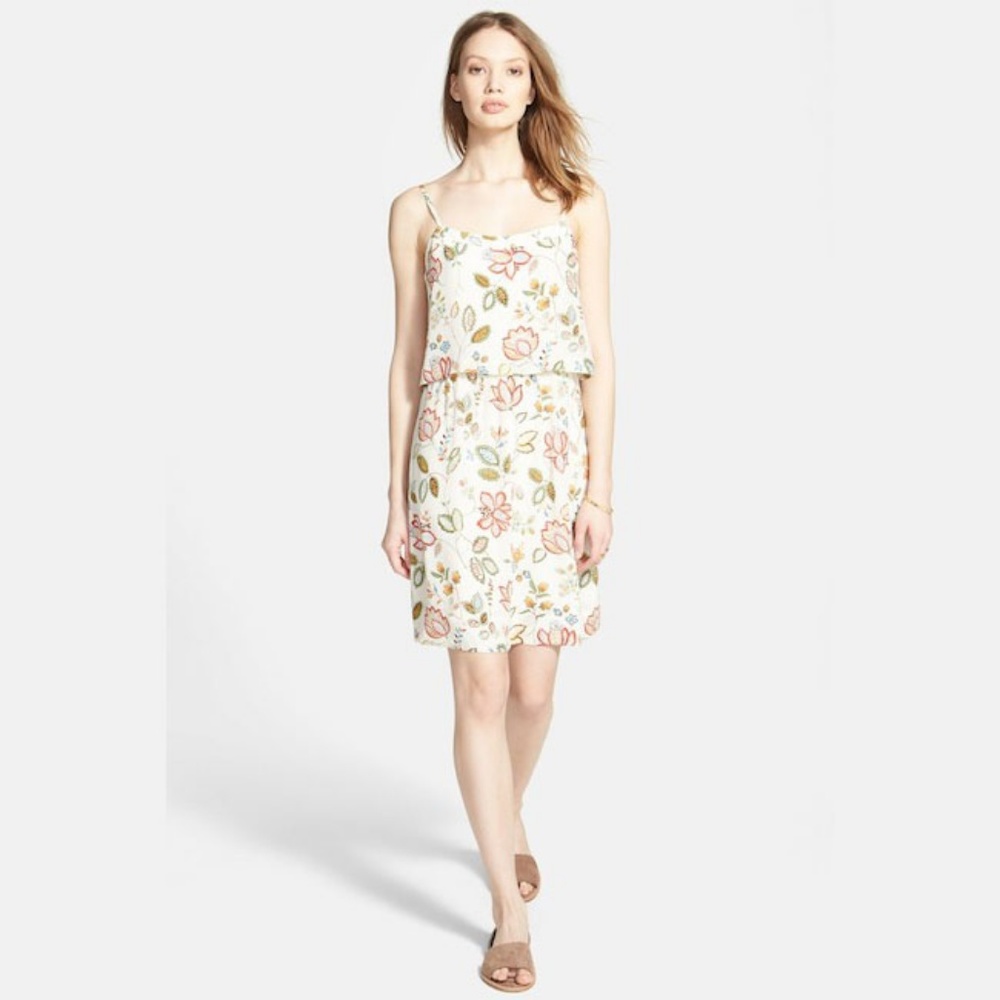 Madewell Silk Overlay Cami Dress